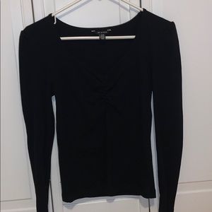 Black long sleeve top